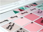 DIY Wandkalender aus Farbkarten