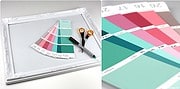 DIY Wandkalender aus Farbkarten