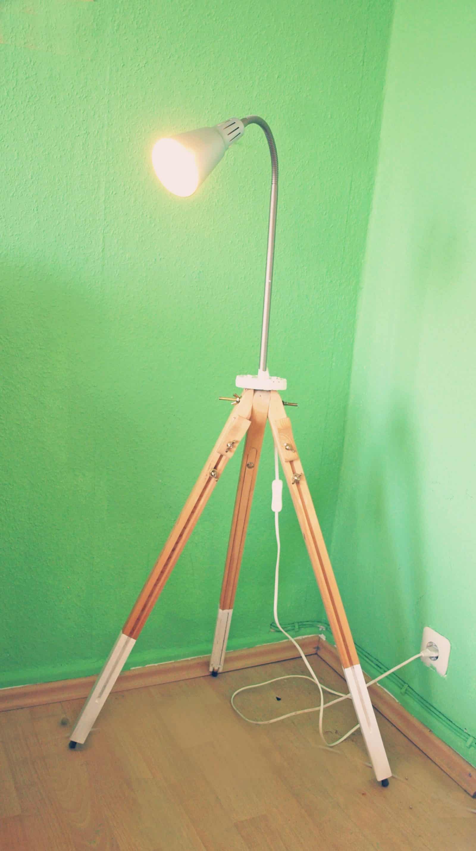 DIY upcycling Lampe