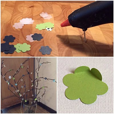 Bastelmaterialien, Papierblumen und kreative Dekorationen für Handmade Kultur, passend zum Thema "Hier blüht euch 'was!".