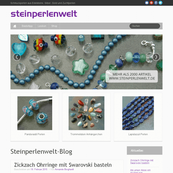 Steinperlenwelt-Blog - Schmuckperlen aus Edelsteine, Silber, Gold und Zuchtperlen Steinperlenwelt-Blog - Schmuckperlen aus Edelsteine, Silber, Gold und Zuchtperlen