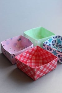 DIY – ORIGAMI SCHACHTELN GEFALTET