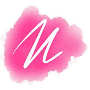 Handmade Kultur Logo in Pink mit stilisiertem N in kalligrafischer Schrift, symbolisiert Kreativität und Handwerkskunst, ideal für SEO im Bereich handgemachte Produkte und Kultur.