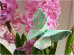 Origami Schmetterling aus Stoffresten nähen