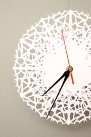 DIY - Moderne Uhr aus Papier