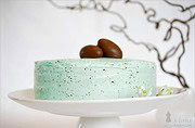 Österliche Vanillecreme-Nougat-Torte