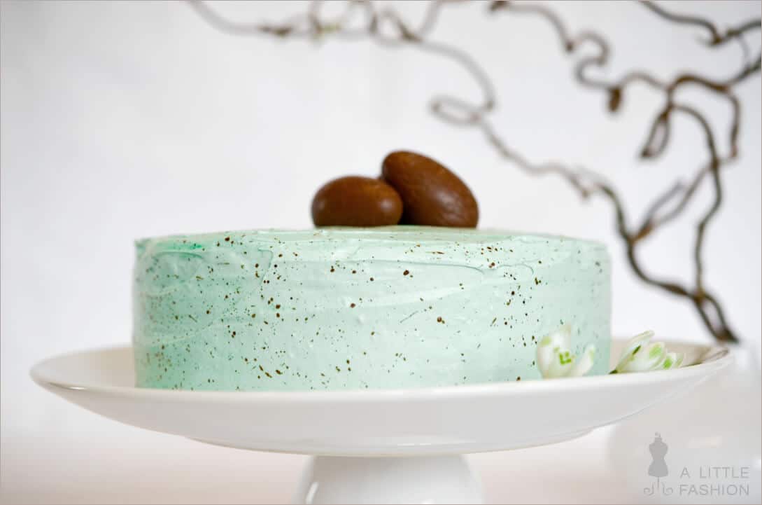 Österliche Vanillecreme-Nougat-Torte