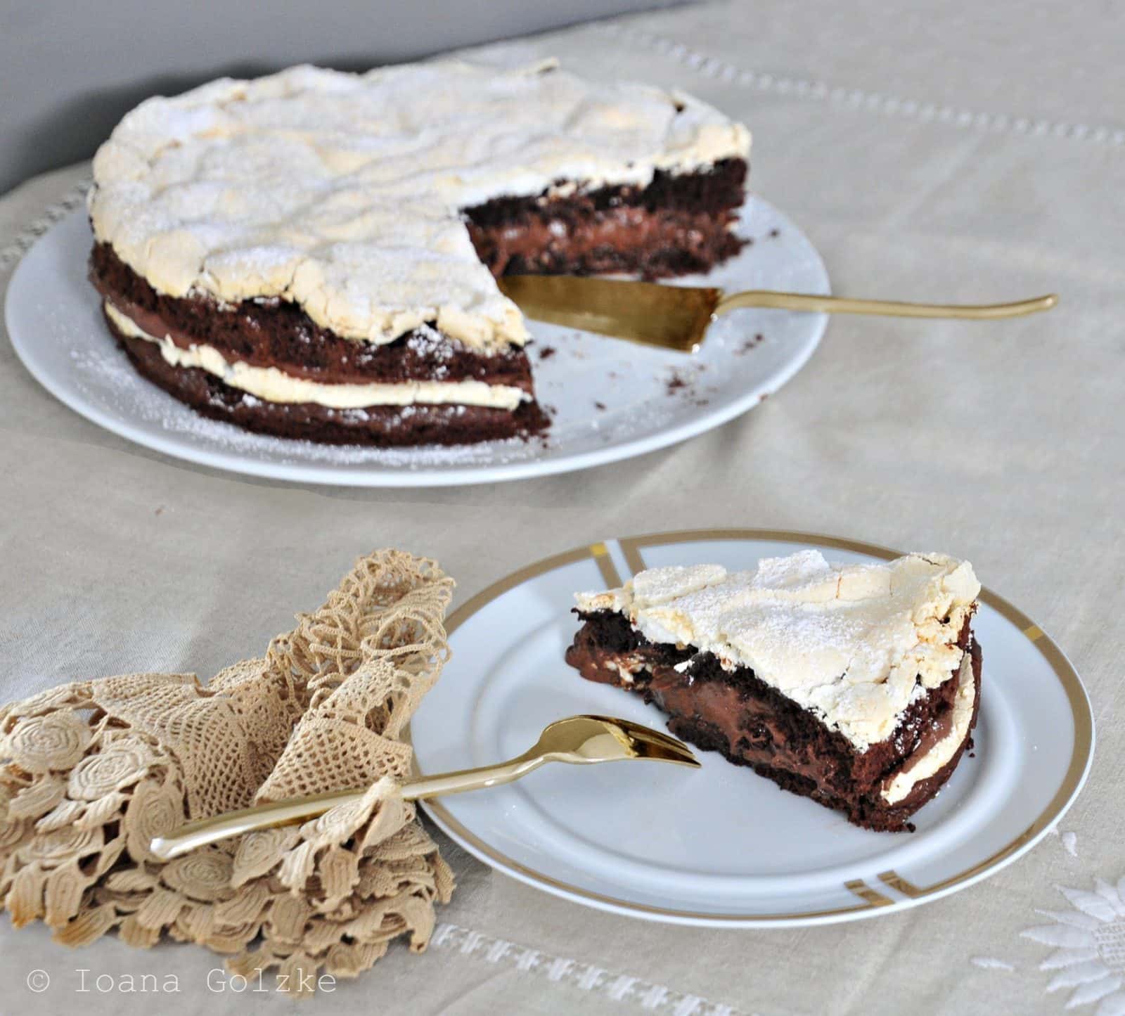 Schoko-Baiser-Kuchen