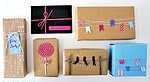 Geschenkverpackungen mit Bäckergarn