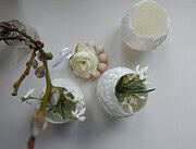 „Eiervase“ aus Pappmaché