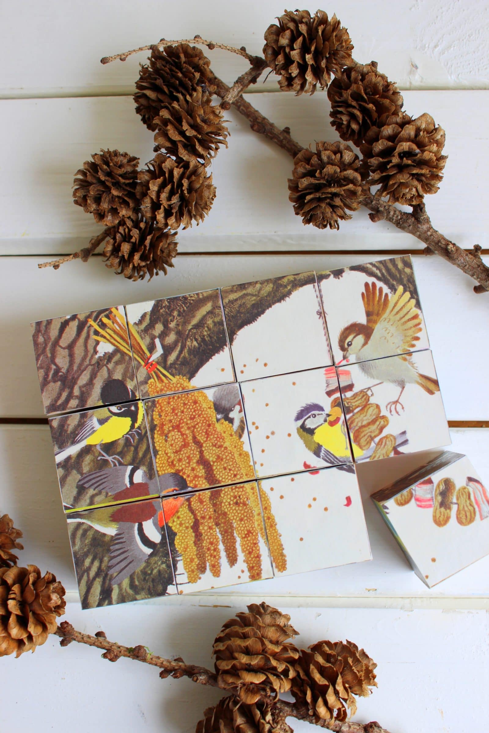 DIY: Puzzle aus Holzklötzchen