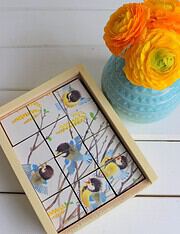 DIY: Puzzle aus Holzklötzchen