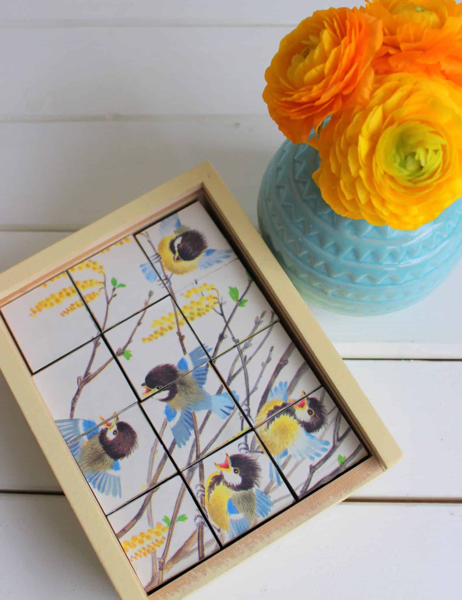 DIY: Puzzle aus Holzklötzchen