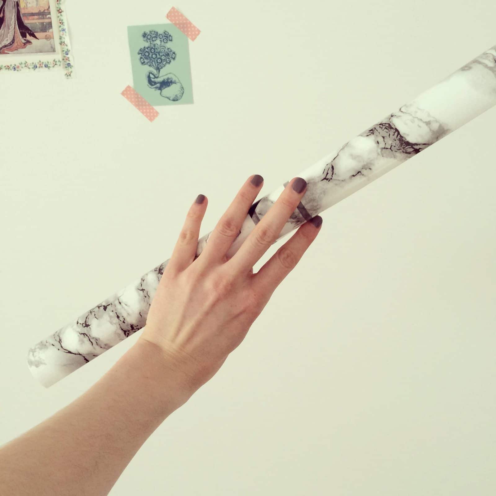Easy Ikea Hack mit Marmorfolie