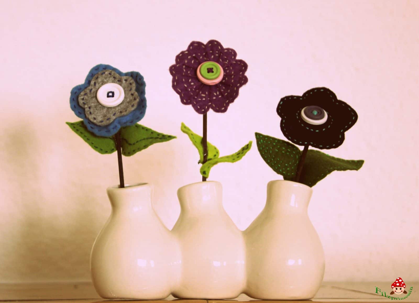 Blumenstrauß aus Filz