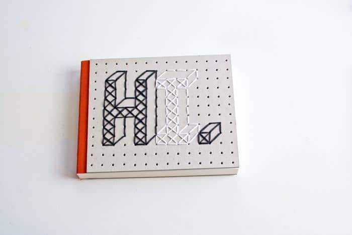 Besticktes Notizbuch