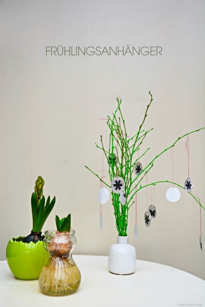 DIY Frühlinganhängerdeko