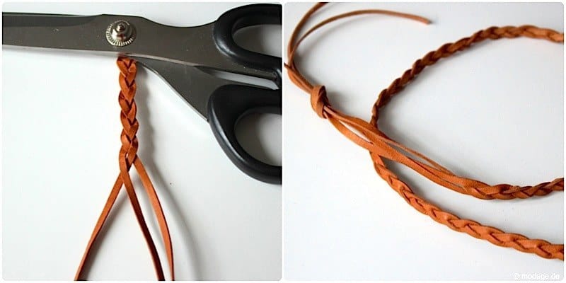 DIY Haarband aus geflochtenem Leder