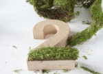 DIY Tischnummern aus Pappzahlen