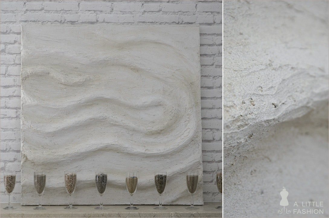 DIY-Wandbild mit Sand