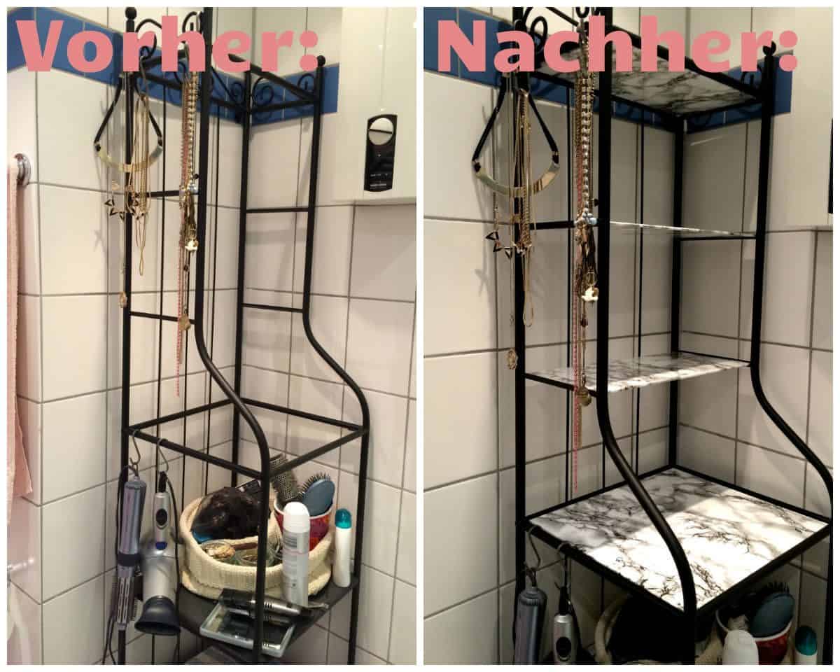 Easy Ikea Hack mit Marmorfolie