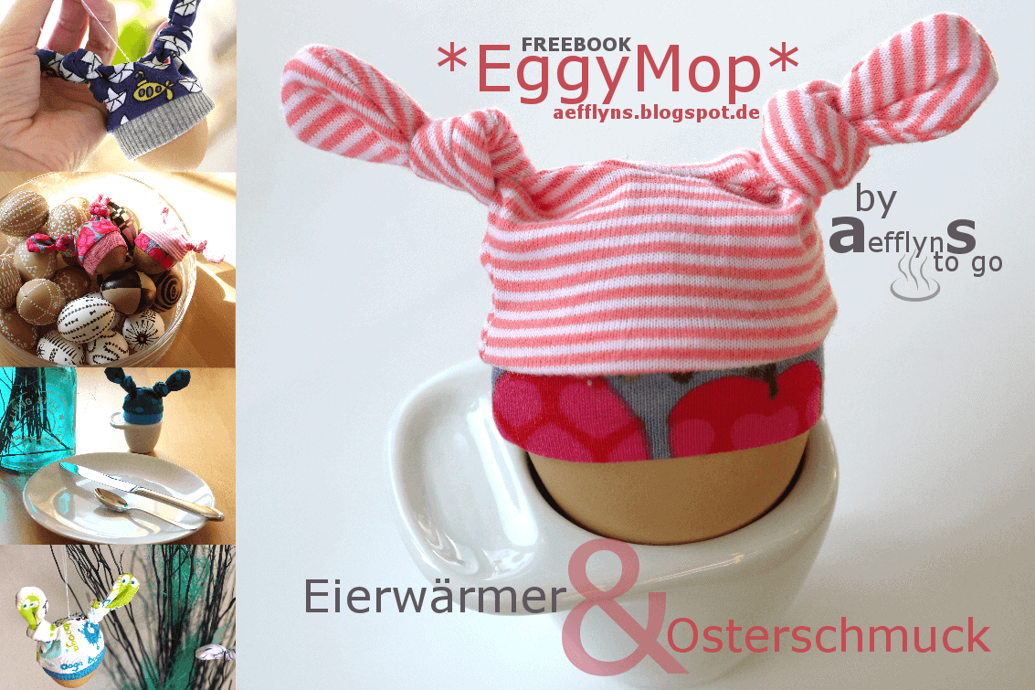 Eiermützchen ‚EggyMop‘ – Osterschmuck und Eierwärmer