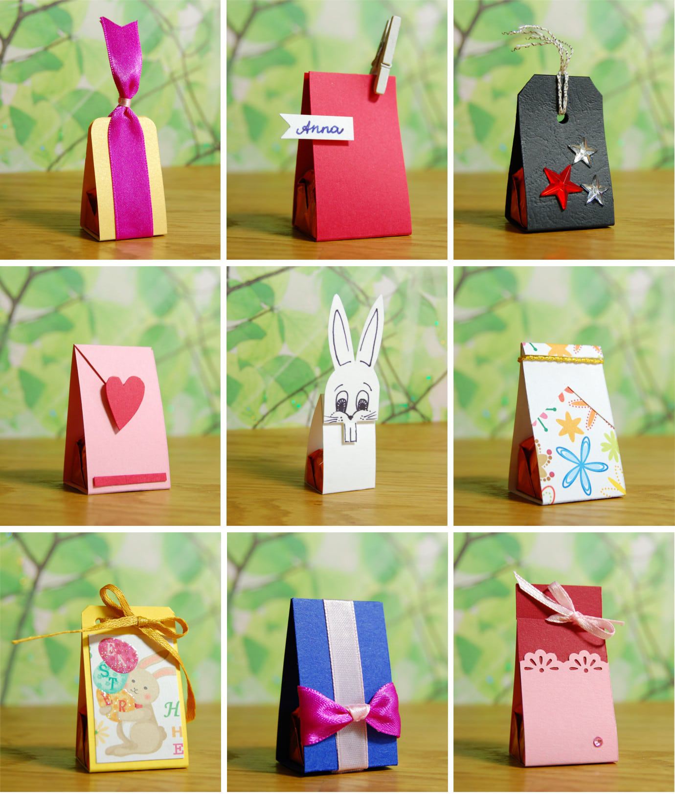 Kleine Praline als Gastgeschenk