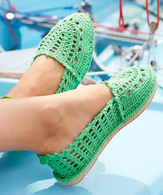 Gehäkelte Espadrilles