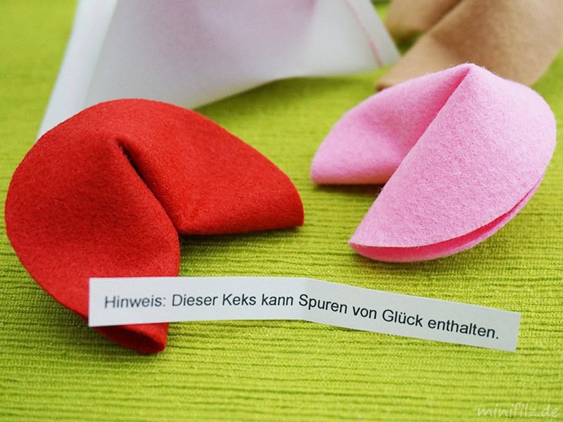 Glückskekse aus Filz