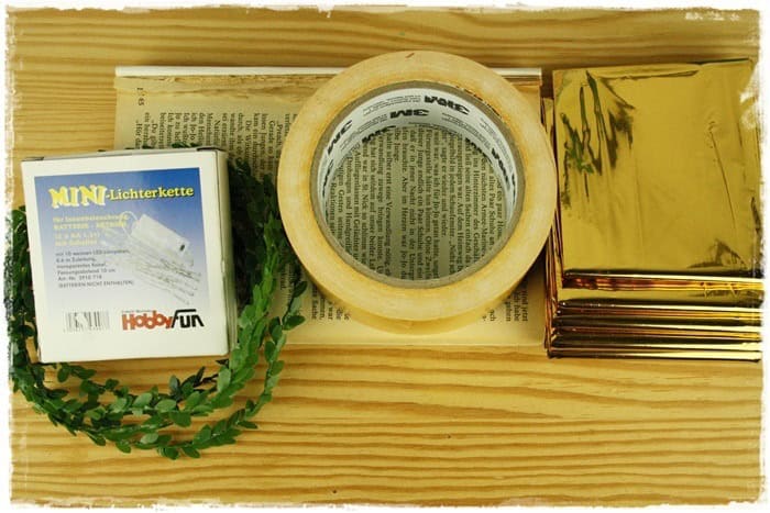 Goldene Lichter – Lichterkette im Edelvintage-Look