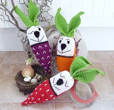Häkelanleitung Hasen "Karottchen" als Osterdeko