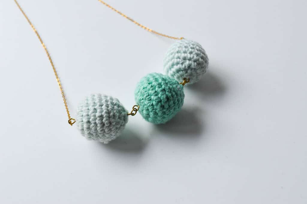 Häkelkette in Mint