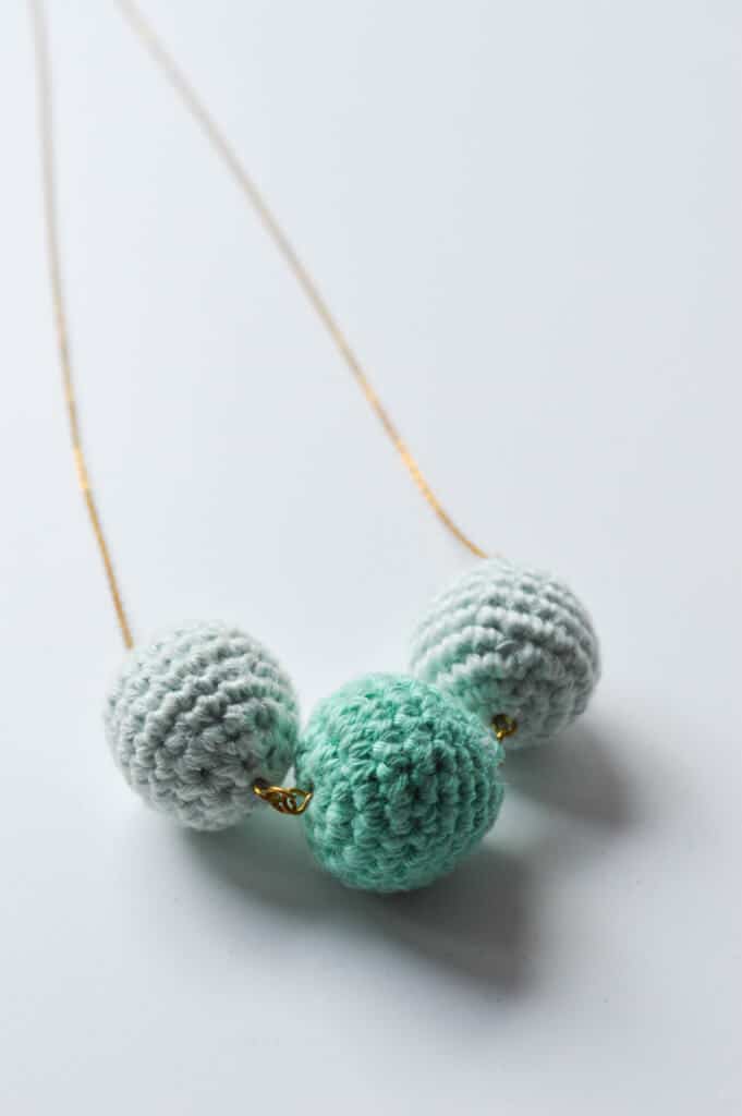Häkelkette in Mint
