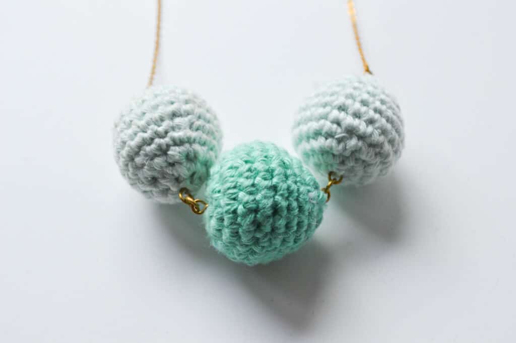 Häkelkette in Mint