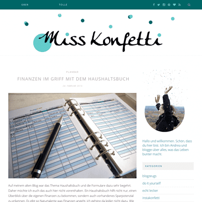 Miss Konfetti | Konfetti macht das Leben bunter