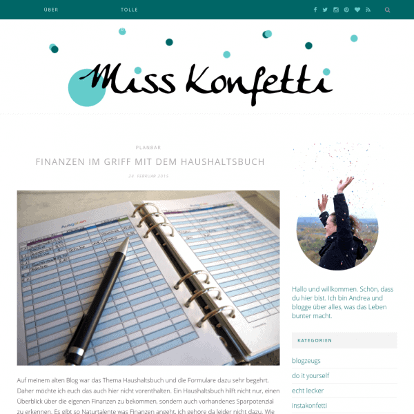 Miss Konfetti | Konfetti macht das Leben bunter