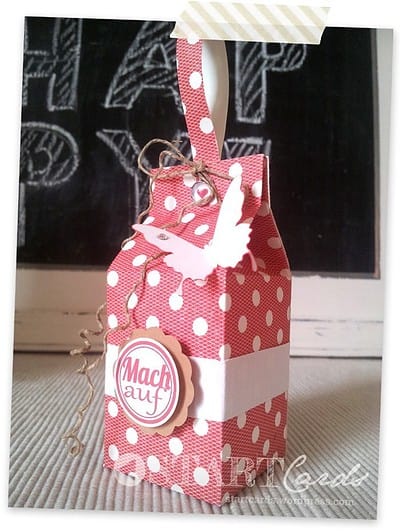 Kleine Milchtüten Geschenkverpackung