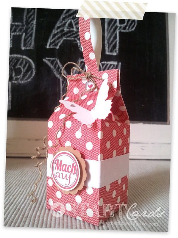 Kleine Milchtüten Geschenkverpackung
