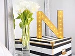 Leuchtbuchstabe – Light up your letter