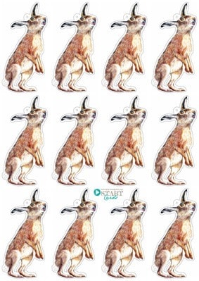 Niedliche Osterhasen Anhänger