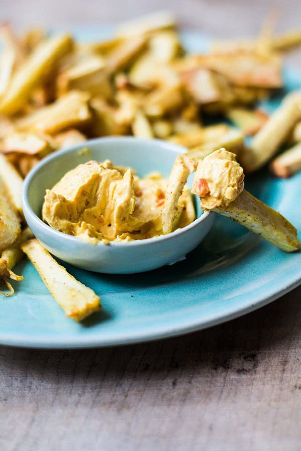 Pastinaken-Curry-Pommes (Gesundes Mittagessen, schnell gemacht)