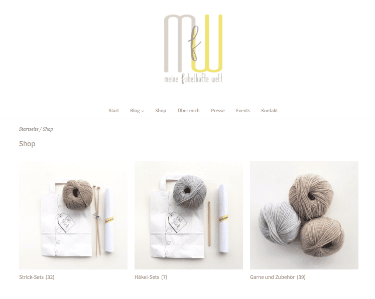 Meine fabelhafte Welt – Der Shop