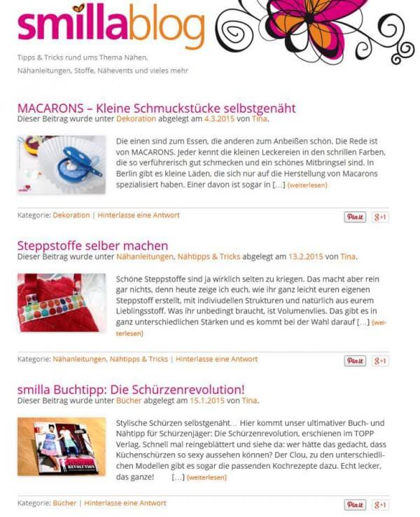 Smilla Blog | Tipps & Tricks rund ums Thema Nähen, Nähanleitungen, Stoffe, Nähevents und vieles mehr