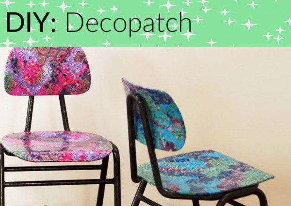 Stühle aufmöbeln mit Decopatch