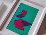 Tangram Wandbilder aus Filz