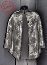 Transparente bestickte Regenjacke