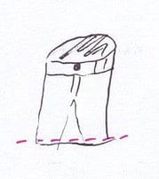 R….y (englisches Wort für Wiederholung)  Jeanstasche nachgenäht