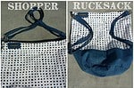 2 in 1 – Rucksack+Shopper