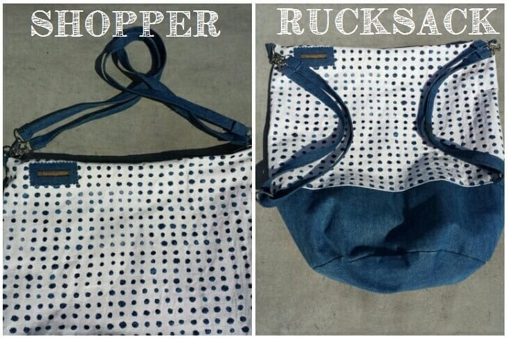 2 in 1 – Rucksack+Shopper