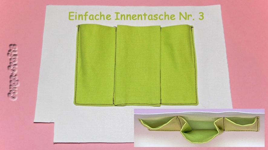 3 x Innentaschen nähen